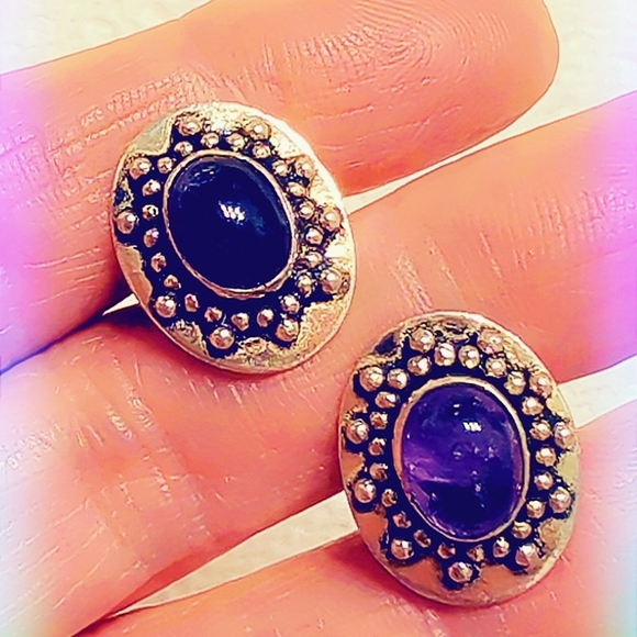 Sterling Silver Cufflinks, Stone Options - Picture 7 of 9